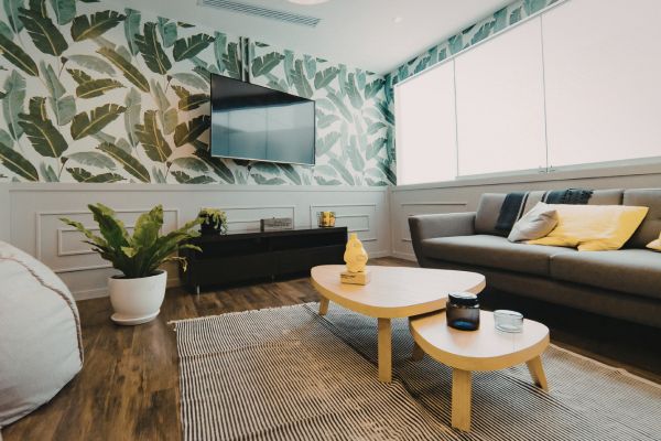 Modern Living Room Wallpaper